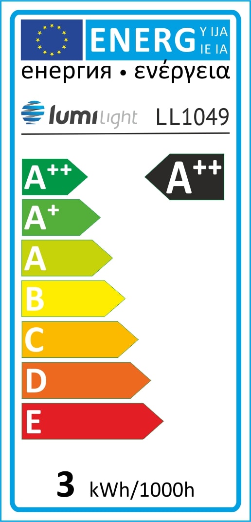 żarówka LED klasa energetyczna A+ LL1049