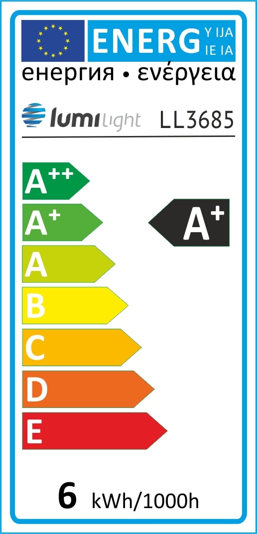 żarówka LED klasa energetyczna A+ LL3685