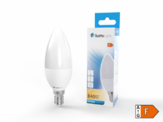 ŻARÓWKA LED ŚWIECA C37 E14 8W ZIMNA LL9090