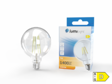 ŻARÓWKA LED FLM G125 E27 9W CIEPŁA LL9137