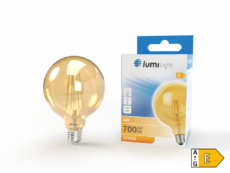 ŻARÓWKA LED FLMG G125 E27 6W CIEPŁA LL9144