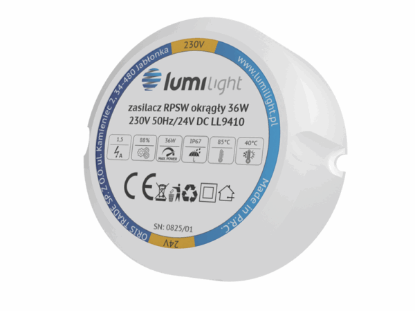 ZASILACZ RPSW 36W 24V DC IP67 LL9410
