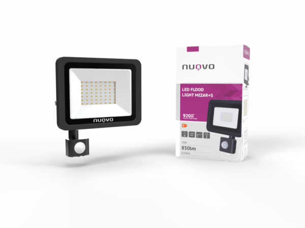 MIZAR NAŚWIETLACZ LED SMD 10W+PIR ZIMNA NV7416
