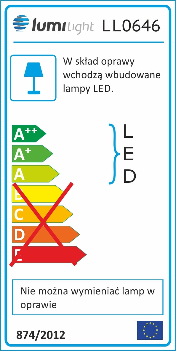 Naświetlacz LED klasa energetyczna A LL0646